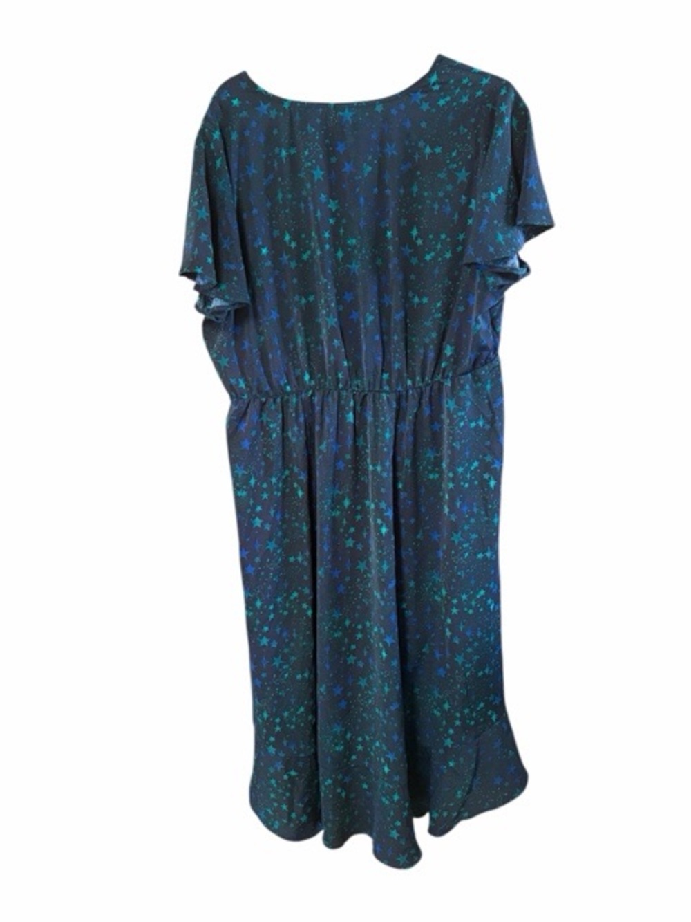 Torrid Midi Studio Crepe De Chine Surplice Wrap Dress - Picture 3 of 8